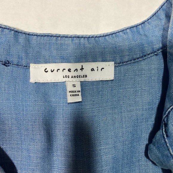 Current Air Anthropologie Los Angles Light Denim Long Sleeves Dress Size S - Picture 8 of 13